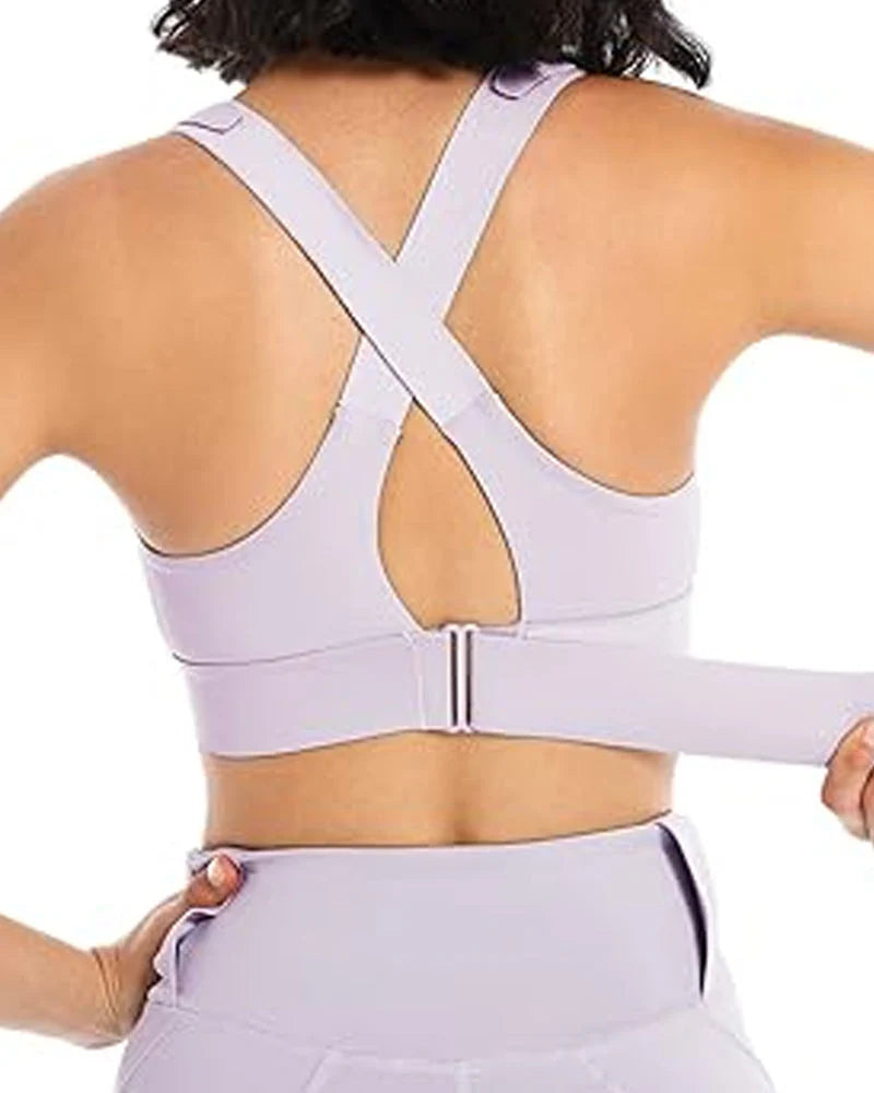 High Impact,A+ Quality, Ultimate Comfort, Sports Bra, Zipper(085) ( Pack of 3 )