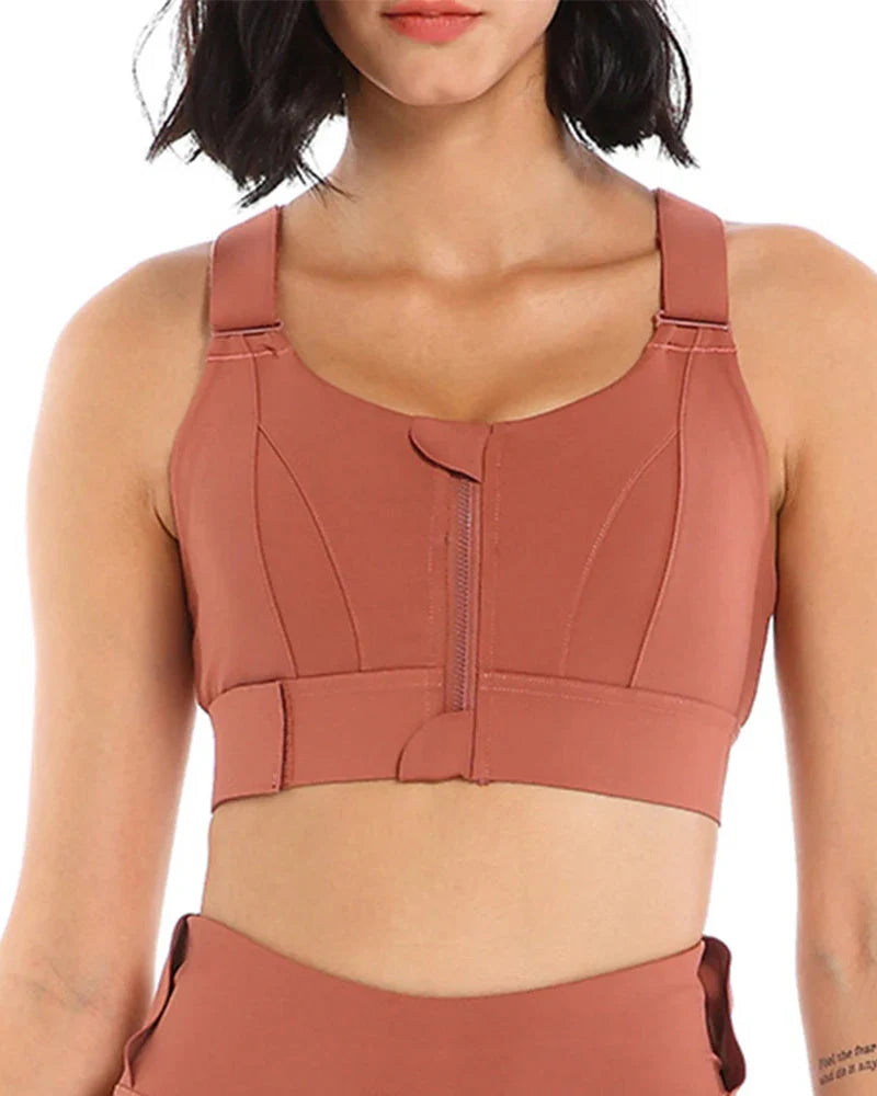 High Impact,A+ Quality, Ultimate Comfort, Sports Bra, Zipper(085) ( Pack of 3 )