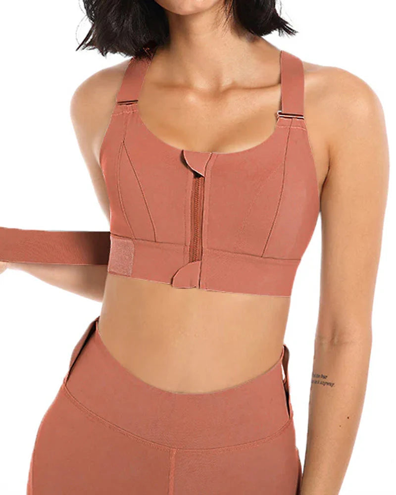 High Impact,A+ Quality, Ultimate Comfort, Sports Bra, Zipper(085) ( Pack of 3 )
