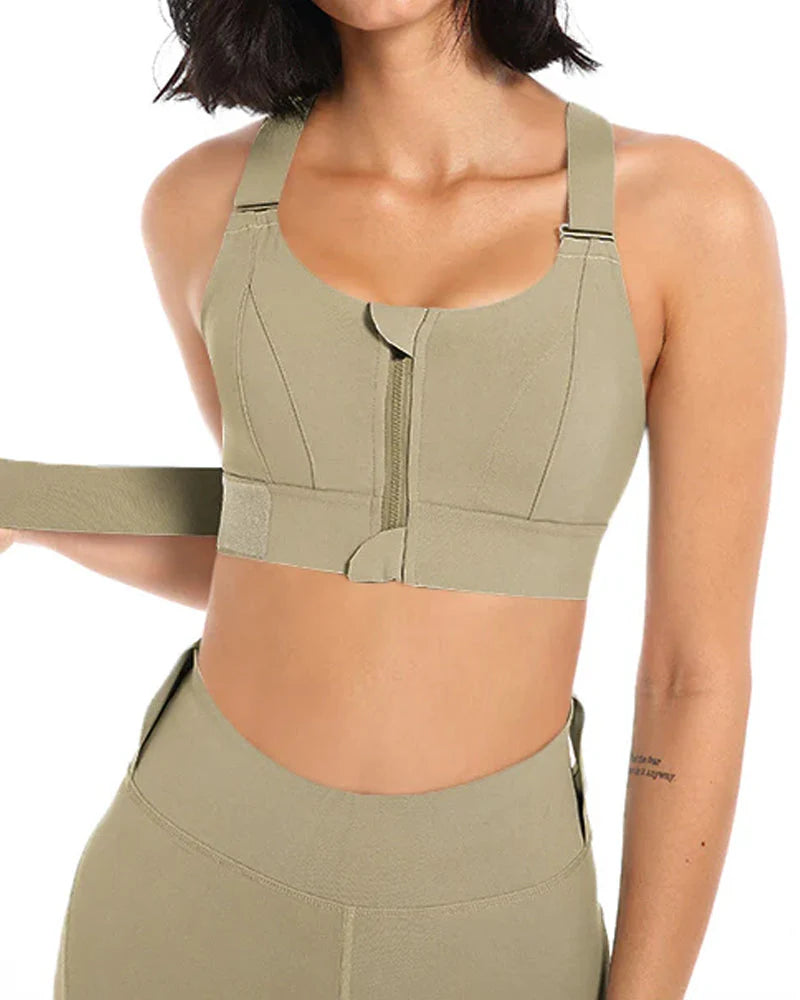 High Impact,A+ Quality, Ultimate Comfort, Sports Bra, Zipper(085) ( Pack of 3 )
