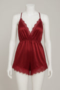 Bow Style Net Embriodid Bodysuit Set #7107