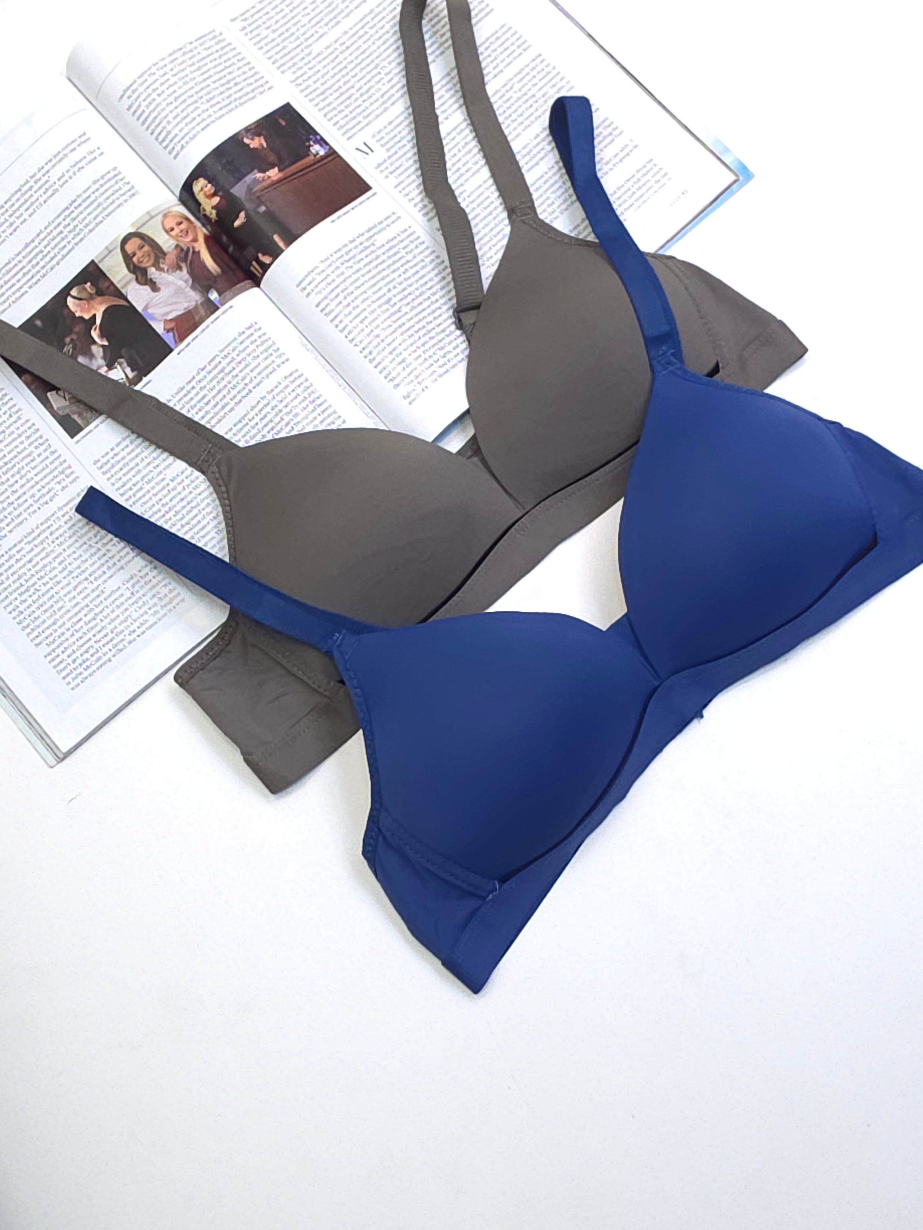 (32-38)b Seamless Soft Pushup T shirt bra(161)