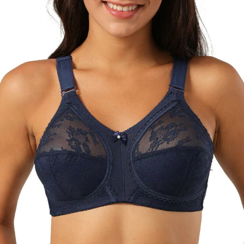 (32-44)Blue colour (B,C,D,DD) Cupsize Doreen World Famous Non Padded Non Wire Bra